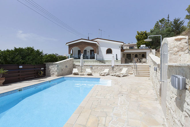 View of Heaven's Edge Pool and Villa