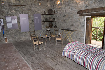 View of Fikardou Ancient Village